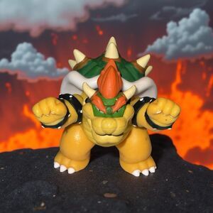 JAKKS Super Mario Bros World of Nintendo Bowser Figure King Koopa B14
